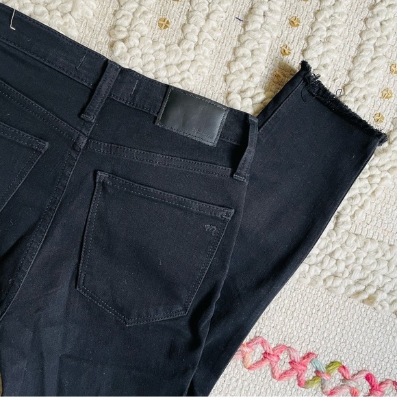 Madewell Black Ripped Knee 10" High Rise Jegging Jean - Picture 5 of 10